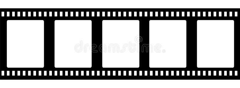 Ντεμοντέ filmstrip 35mm που απομονώνεται διανυσματική απεικόνιση Ντεμοντέ filmstrip 35mm που απομονώνεται διανυσματική απεικόνιση