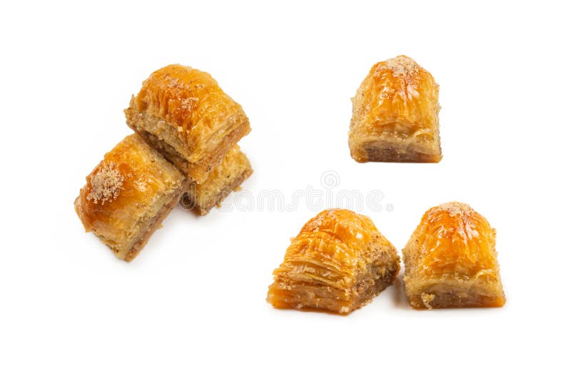 νόστιμο γλυκό baklava απομονωμένο λευκό φόντο στοκ εικόνες με δικαίωμα ελεύθερης χρήσης