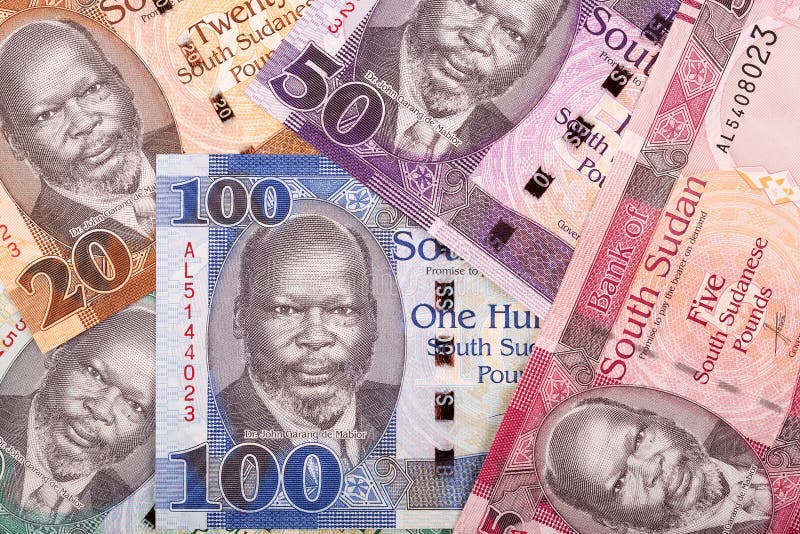 South Sudanese money, a business background. South Sudanese money, a business background