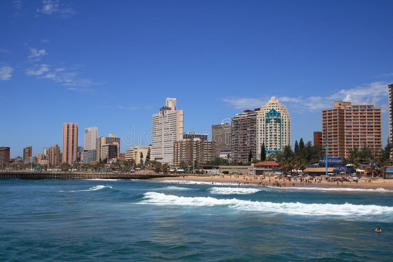 Durban city skyline view, south africa. Durban city skyline view, south africa