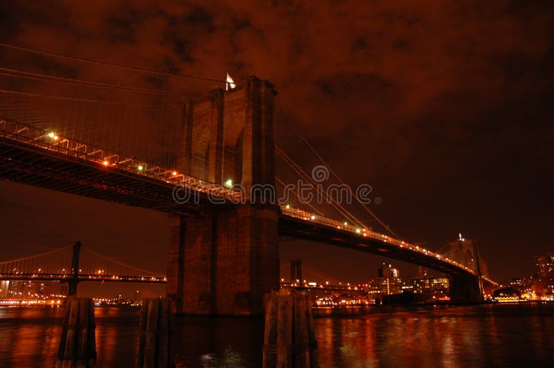 νύχτα του Μπρούκλιν γεφυ&rho