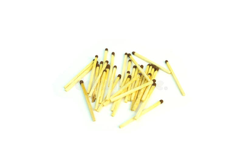Ξύλινα matchsticks με το θείο Φωτογραφία στην άσπρη ανασκόπηση στοκ φωτογραφία με δικαίωμα ελεύθερης χρήσης Ξύλινα matchsticks με το θείο Φωτογραφία στην άσπρη ανασκόπηση στοκ φωτογραφία με δικαίωμα ελεύθερης χρήσης