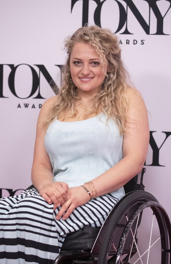 Actress Ali StrokerÂ arrives for the 2019 Tony Awards Meet the Nominees press junket at the Sofitel New York on May 1, 2019. The nominees from Broadway theater productions were announced May 1 and the 73rd Annual Tony Awards will take place on June 9, 2018, at Radio City Music Hall in New York City.Â  She was nominated in the category Best Performance by an Actress in a Featured Role in a Musical, for her work in `Rodgers and Hammerstein`s Oklahoma!`  She is the first disabled actor to be nominated for a Tony. Actress Ali StrokerÂ arrives for the 2019 Tony Awards Meet the Nominees press junket at the Sofitel New York on May 1, 2019. The nominees from Broadway theater productions were announced May 1 and the 73rd Annual Tony Awards will take place on June 9, 2018, at Radio City Music Hall in New York City.Â  She was nominated in the category Best Performance by an Actress in a Featured Role in a Musical, for her work in `Rodgers and Hammerstein`s Oklahoma!`  She is the first disabled actor to be nominated for a Tony