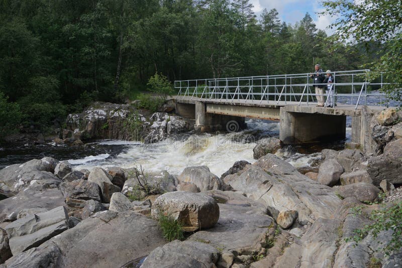 Ο Dog Fall in Glen Affric, που συχνά περιγράφεται ως ο πιο όμορφος στη Σκωτία στοκ φωτογραφίες