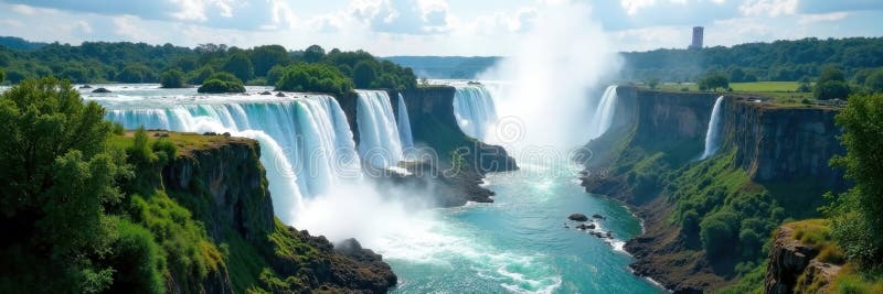 Ο Iguazu Fall Garganta del Diablo από την Αργεντινή Majestic cascades lush rainforest Αργεντινή δύναμη απεικόνιση αποθεμάτων