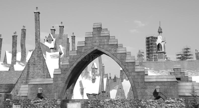Ο wizarding κόσμος του αγγειοπλάστη Harry στα UNIVERSAL STUDIO στοκ εικόνα Ο wizarding κόσμος του αγγειοπλάστη Harry στα UNIVERSAL STUDIO στοκ εικόνα