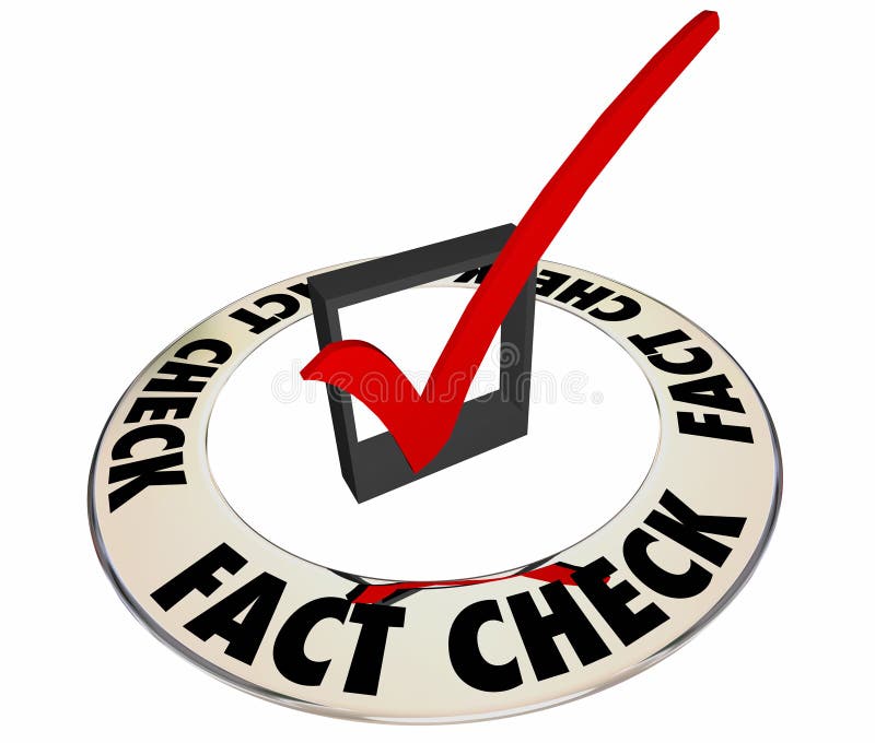 Fact Check Verify Accurate Information Box Mark 3d Words. Fact Check Verify Accurate Information Box Mark 3d Words