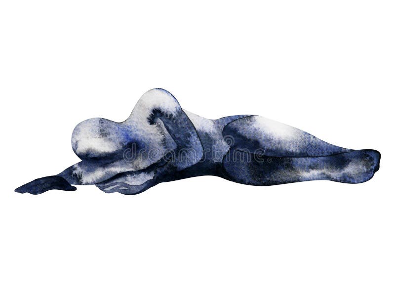 Ο αφηρημένος άνθρωπος θέτει του watercolor θλίψης το χέρι ζωγραφικής που σύρεται διανυσματική απεικόνιση Ο αφηρημένος άνθρωπος θέτει του watercolor θλίψης το χέρι ζωγραφικής που σύρεται διανυσματική απεικόνιση