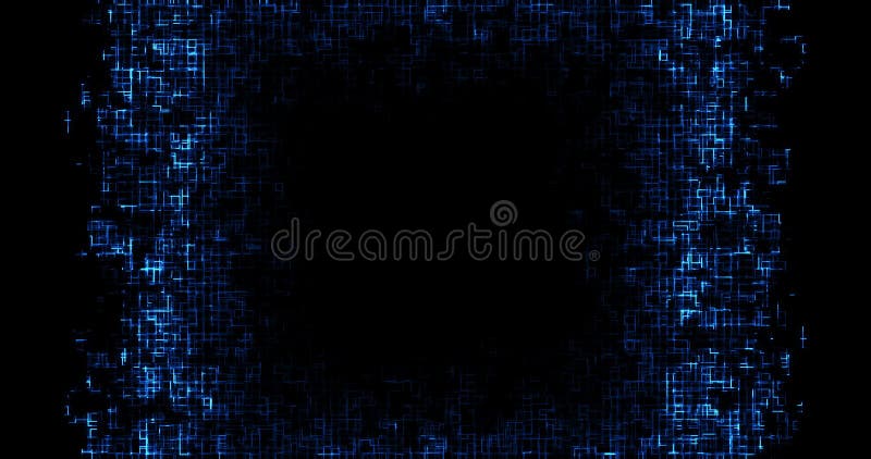 Ο αφηρημένος μπλε υπολογιστής κυκλωμάτων συνδέει το υπόβαθρο, την έννοια της μελλοντικής τεχνολογίας και τις πληροφορίες