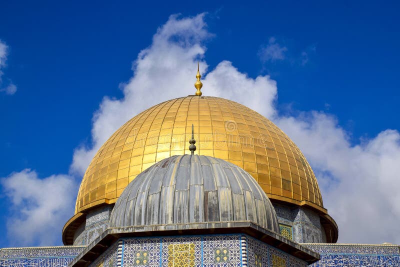 The Dome of the Rock and Al-Aqṣā Mosque, Temple Mountain, Jerusalem, Israel. The Dome of the Rock and Al-Aqṣā Mosque, Temple Mountain, Jerusalem, Israel.