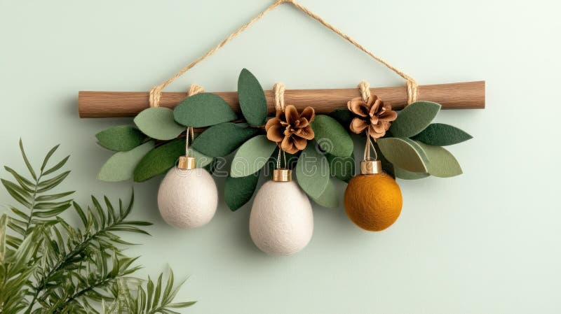 ο μπαμπάς ένιωθε το bell garland εύκολο χειμερινό σχεδιάγραμμα διακοπών άνετο εορταστικό χριστουγεννιάτικο διακόσμηση ιδέες απεικόνιση αποθεμάτων