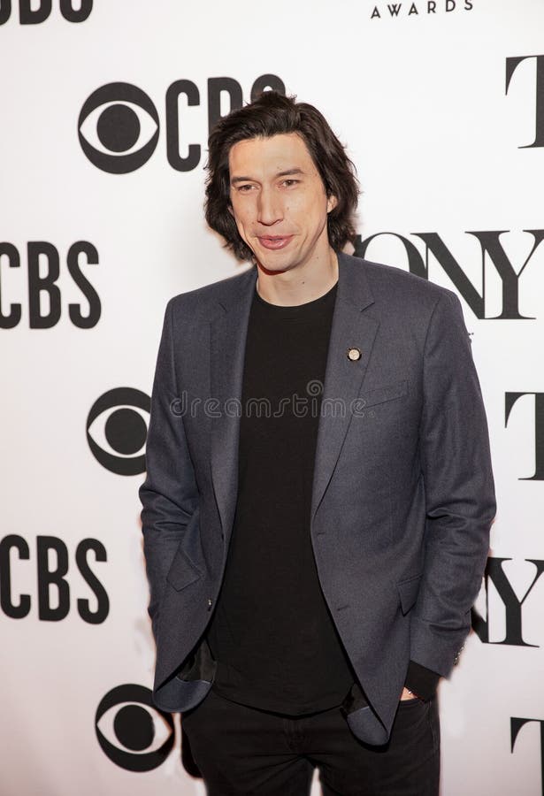 Actor Adam DriverÂ arrives for the 2019 Tony Awards Meet the Nominees press junket at the Sofitel New York on May 1, 2019. The nominees from Broadway theater productions were announced May 1 and the 73rd Annual Tony Awards will take place on June 9, 2018, at Radio City Music Hall in New York City.Â  Driver was nominated in the category of Best Performance by an Actor in a Leading Role in a Play for his work in a revival of `Burn This.`. Actor Adam DriverÂ arrives for the 2019 Tony Awards Meet the Nominees press junket at the Sofitel New York on May 1, 2019. The nominees from Broadway theater productions were announced May 1 and the 73rd Annual Tony Awards will take place on June 9, 2018, at Radio City Music Hall in New York City.Â  Driver was nominated in the category of Best Performance by an Actor in a Leading Role in a Play for his work in a revival of `Burn This.`