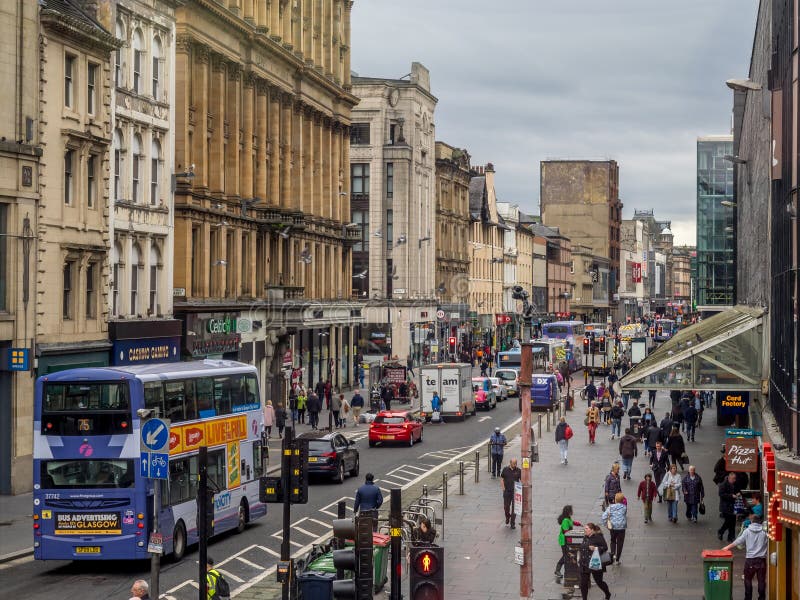 GLASGOW SCOTLAND : Argyle Street in central Glasgow, Scotland. Argyle Street is a major commercial street. GLASGOW SCOTLAND : Argyle Street in central Glasgow, Scotland. Argyle Street is a major commercial street.