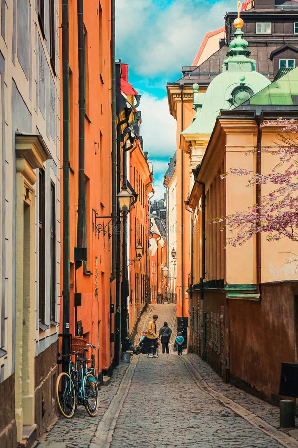 Οδός σε Gamla stan, Στοκχόλμη, Σουηδία στοκ φωτογραφίες με δικαίωμα ελεύθερης χρήσης Οδός σε Gamla stan, Στοκχόλμη, Σουηδία στοκ φωτογραφίες με δικαίωμα ελεύθερης χρήσης