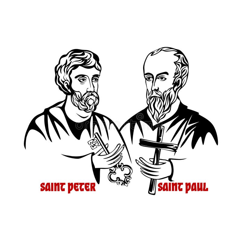 Οι απόστολοι Peter και Paul Αγίων ελεύθερη απεικόνιση δικαιώματος Οι απόστολοι Peter και Paul Αγίων ελεύθερη απεικόνιση δικαιώματος