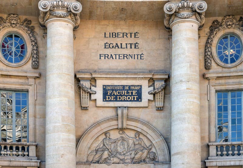 Οικοδόμηση νομικής σχολής Sorbonne, πανεπιστήμιο του Παρισιού στοκ εικόνα Οικοδόμηση νομικής σχολής Sorbonne, πανεπιστήμιο του Παρισιού στοκ εικόνα