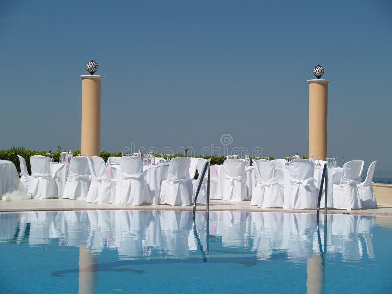 οργάνωση poolside γεγονότος στοκ εικόνα οργάνωση poolside γεγονότος στοκ εικόνα