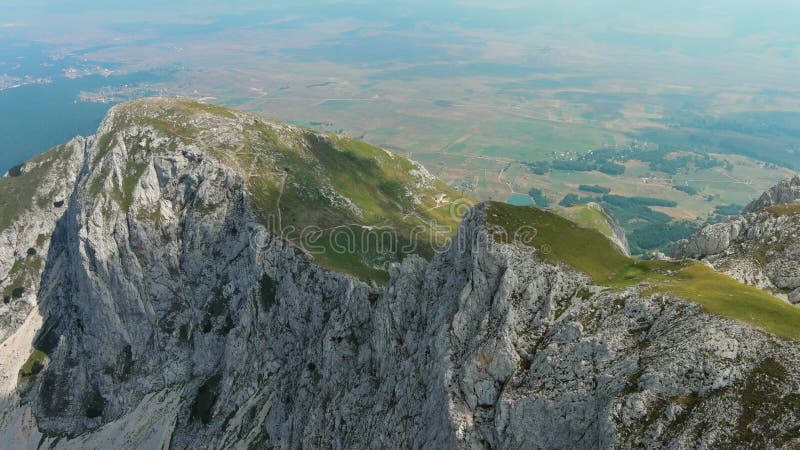 Ορεινό τοπίο Aerial Durmitor απόθεμα βίντεο