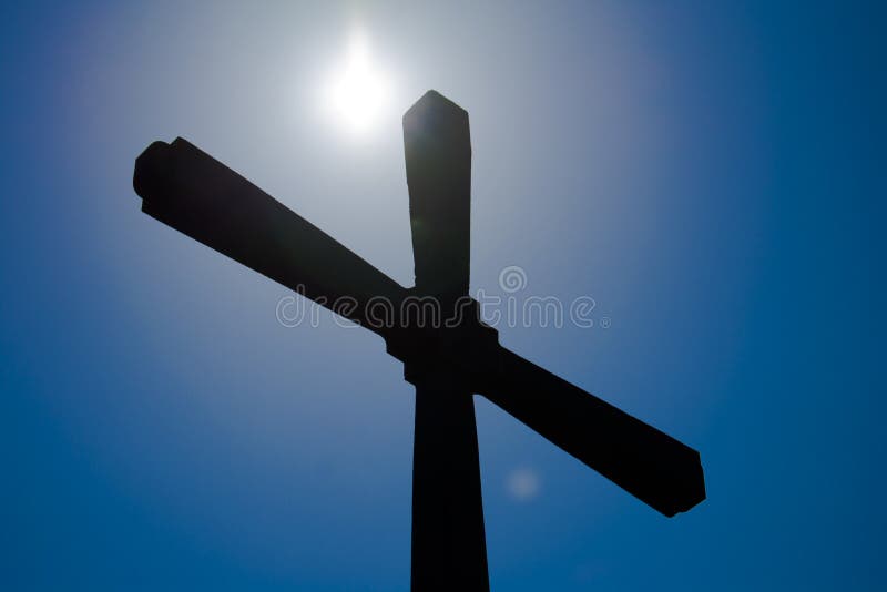 Orthodox crosses against the sky and the sun. Orthodox crosses against the sky and the sun...
