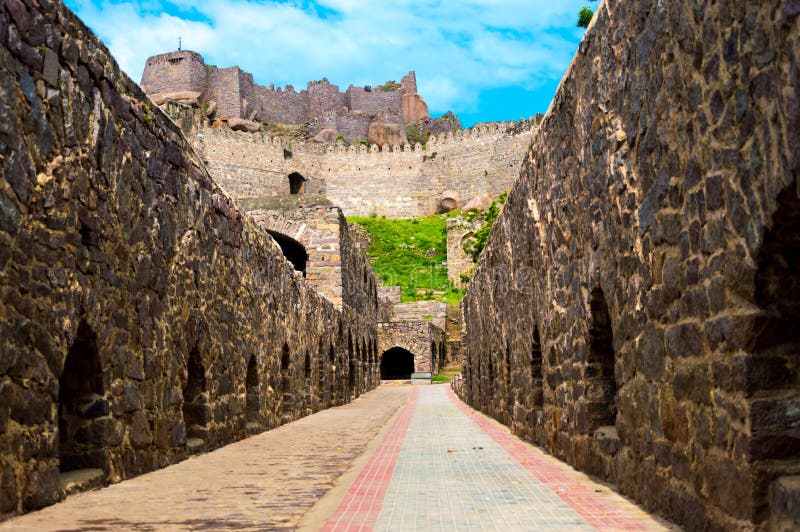 Οχυρό Golconda, Hyderabad - Ινδία στοκ φωτογραφία Οχυρό Golconda, Hyderabad - Ινδία στοκ φωτογραφία