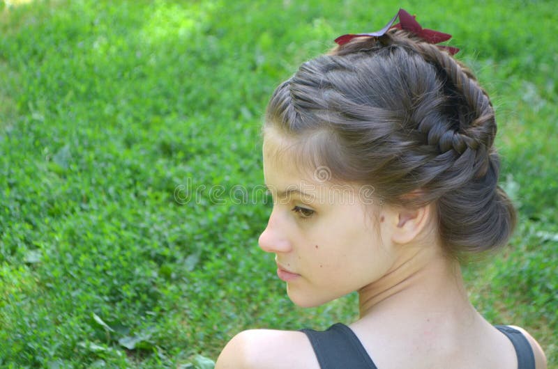 Πλέξιμο Hairstyle - ουρά ψαριών Â στοκ φωτογραφία με δικαίωμα ελεύθερης χρήσης Πλέξιμο Hairstyle - ουρά ψαριών Â στοκ φωτογραφία με δικαίωμα ελεύθερης χρήσης