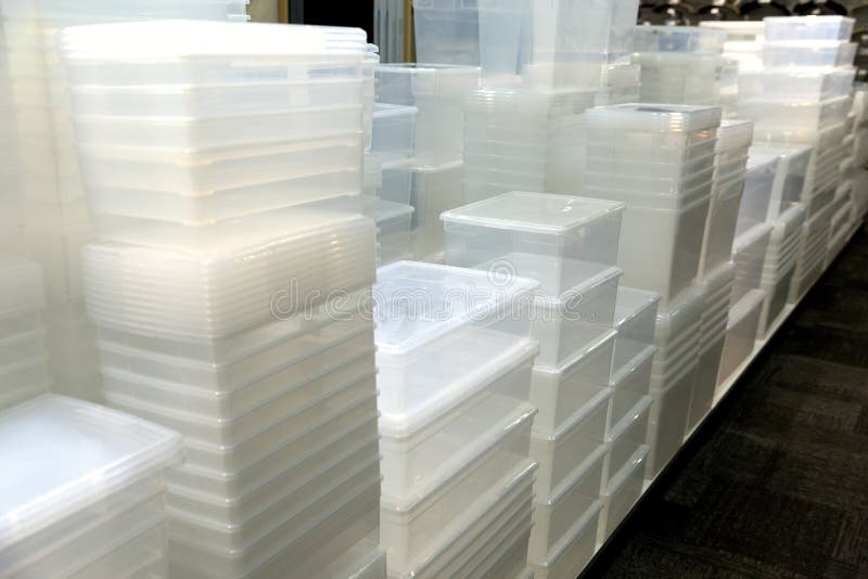 Plastic Storage Containers in the store. Plastic Storage Containers in the store.