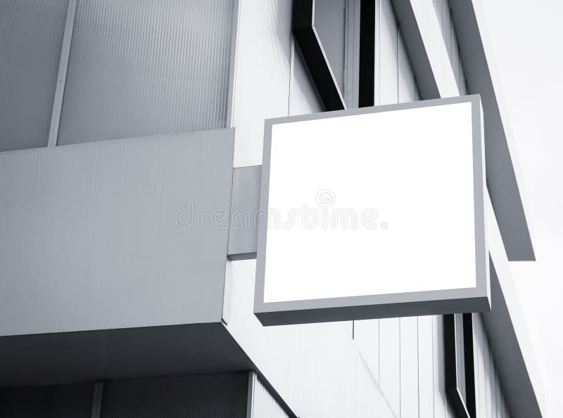 Πλαστό επάνω τετραγωνικό εξωτερικό επίδειξης καταστημάτων σημαδιών καταστημάτων πινακίδων στοκ φωτογραφία με δικαίωμα ελεύθερης χρήσης
