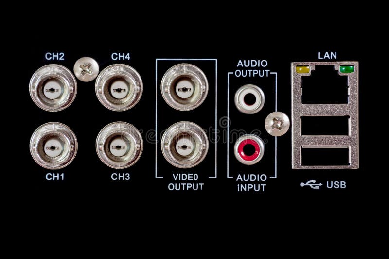 Πίσω της συσκευής CCTV στοκ εικόνα Πίσω της συσκευής CCTV στοκ εικόνα