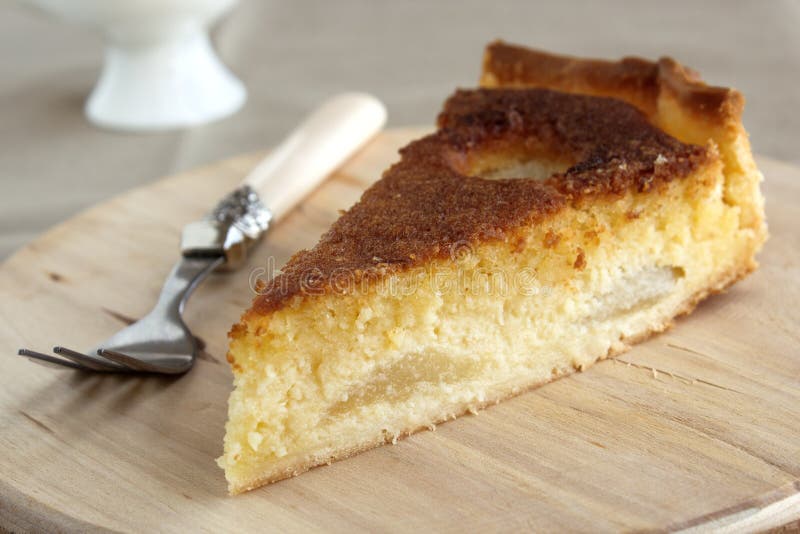 Traditional french Bourdaloue pie: a pie with almond marzipan cream and pears. Traditional french Bourdaloue pie: a pie with almond marzipan cream and pears.