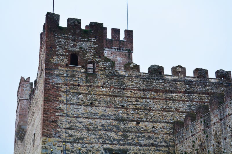 Παλαιό ανώτερο κάστρο σε Marostica, Βιτσέντσα στοκ εικόνα Παλαιό ανώτερο κάστρο σε Marostica, Βιτσέντσα στοκ εικόνα