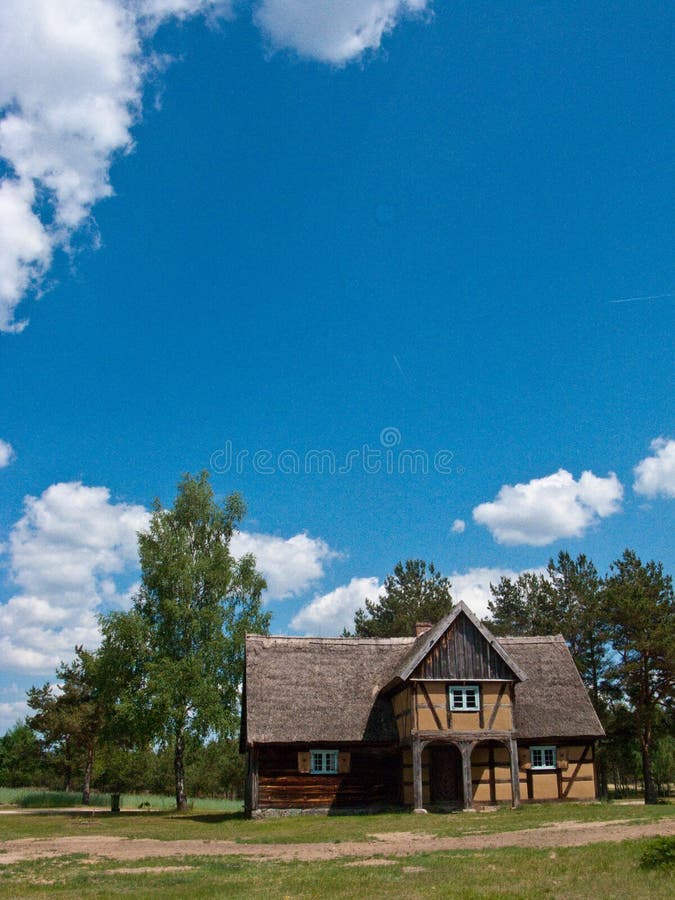 Old village house at Wdzydze Kiszewskie open air museum, originally belonging to a rich villager. Old village house at Wdzydze Kiszewskie open air museum, originally belonging to a rich villager.