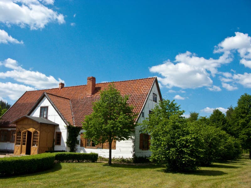 Old village house at Wdzydze Kiszewskie open air museum, originally belonging to a rich villager. Old village house at Wdzydze Kiszewskie open air museum, originally belonging to a rich villager.