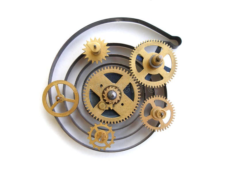 Image of a old clock's parts, spare parts. Image of a old clock's parts, spare parts