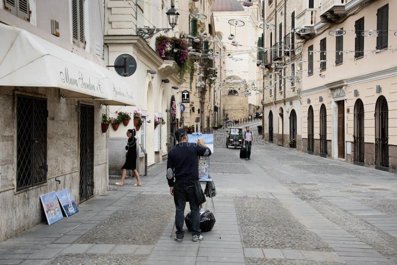 Παλαιά πόλη Alghero, Σαρδηνία, Ιταλία στοκ εικόνες Παλαιά πόλη Alghero, Σαρδηνία, Ιταλία στοκ εικόνες