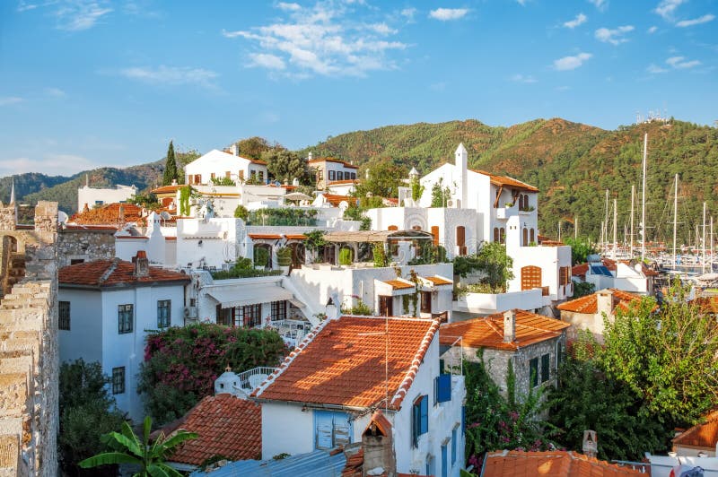 Παλαιά πόλης άποψη στην πόλη Marmaris, Τουρκία στοκ εικόνες με δικαίωμα ελεύθερης χρήσης