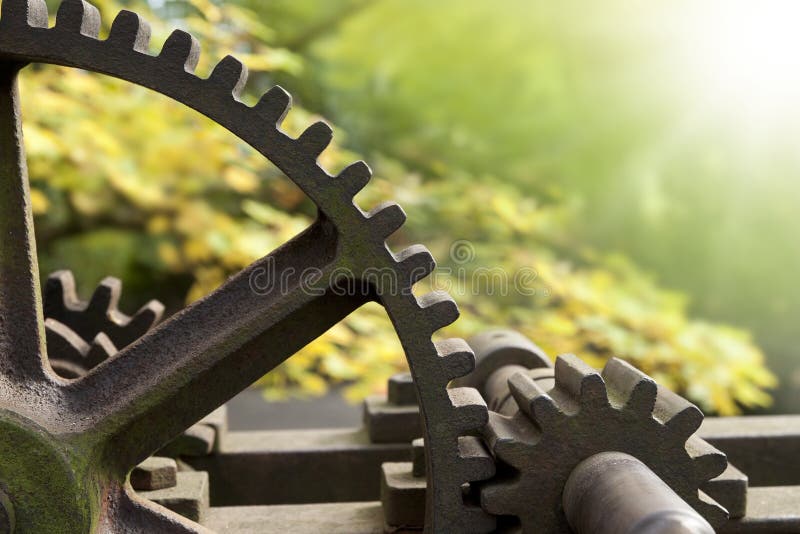 Old rusty gears, transmission wheels. Old rusty gears, transmission wheels