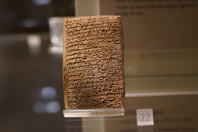 Old clay tablet in Museum of Anatolian Civilizations, Ankara city, Turkiye. Old clay tablet in Museum of Anatolian Civilizations, Ankara city, Turkiye