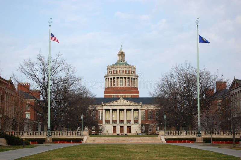 Rush Rhees Library in University of Rochester, New York State, USA. Rush Rhees Library in University of Rochester, New York State, USA.