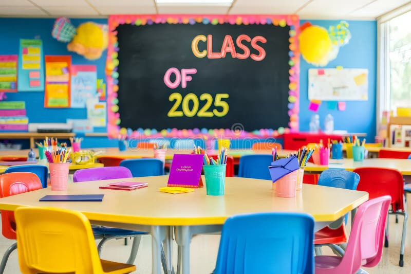 Πανηγυρική αίθουσα για την τάξη του 2025 απεικόνιση αποθεμάτων