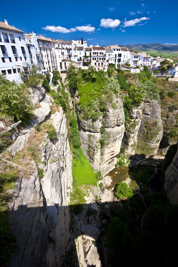 πανοραμική ronda Ισπανία όψη της & στοκ εικόνα πανοραμική ronda Ισπανία όψη της & στοκ εικόνα