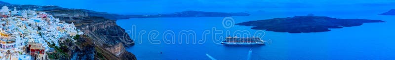Πανοραμική άποψη Santorini