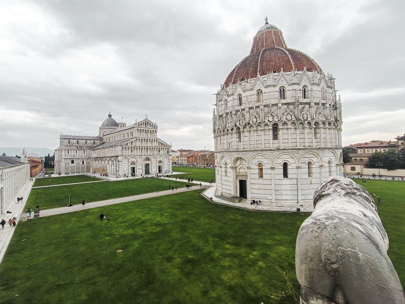 Πανοραμική άποψη του Campo dei Wonoli Pisa Ιταλία στοκ εικόνα με δικαίωμα ελεύθερης χρήσης