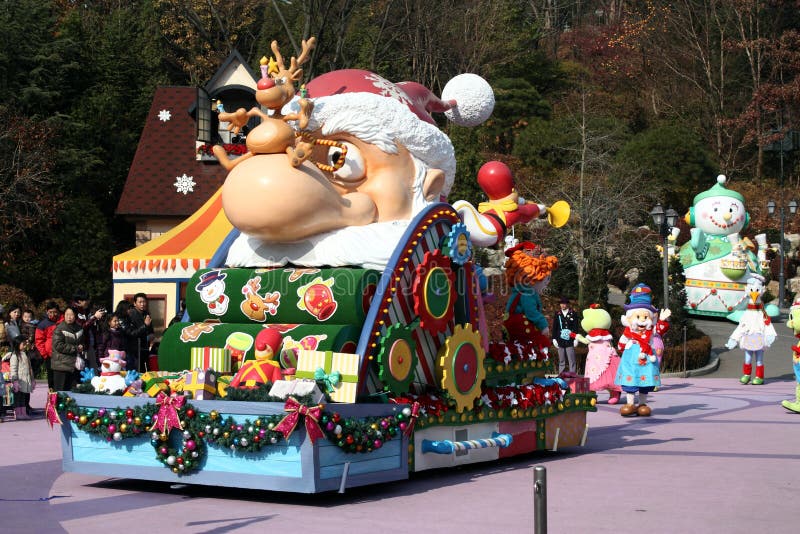 παρέλαση Χριστουγέννων everland στοκ εικόνα με δικαίωμα ελεύθερης χρήσης παρέλαση Χριστουγέννων everland στοκ εικόνα με δικαίωμα ελεύθερης χρήσης