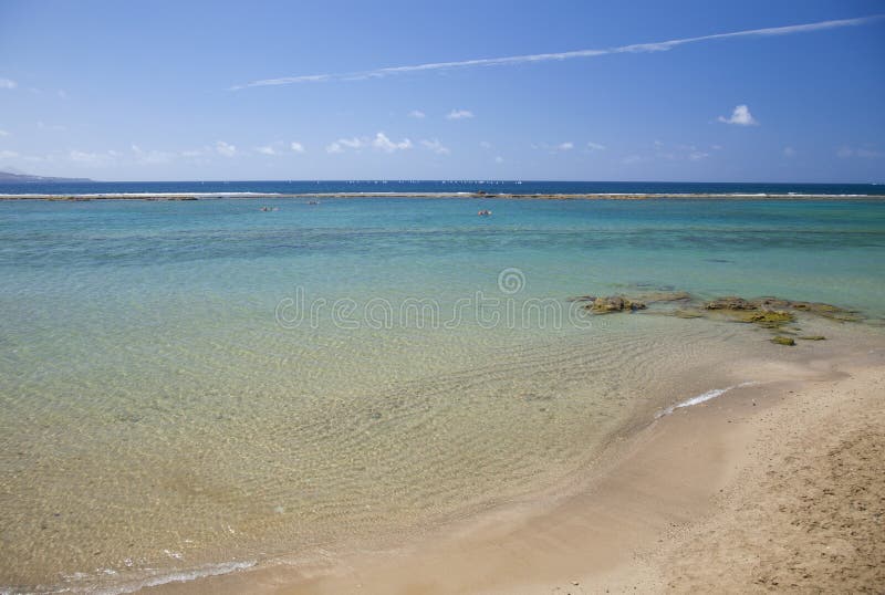 Παραλία Canteras Las, Las Palmas de θλγραν θλθαναρηα στοκ εικόνες Παραλία Canteras Las, Las Palmas de θλγραν θλθαναρηα στοκ εικόνες