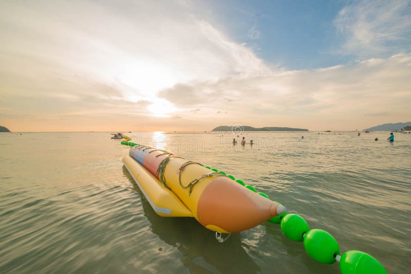 Παραλία Cenang Pantai σε Langkawi, Μαλαισία στοκ εικόνα
