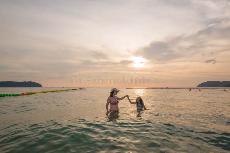 Παραλία Cenang Pantai σε Langkawi, Μαλαισία στοκ φωτογραφίες