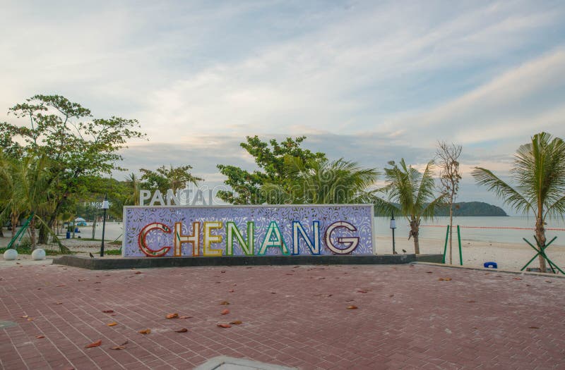Παραλία Cenang Pantai σε Langkawi, Μαλαισία στοκ φωτογραφίες