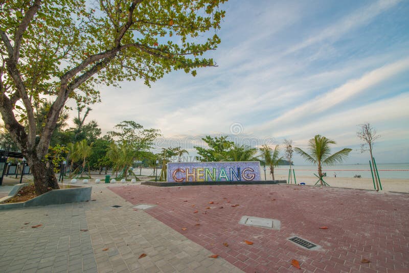 Παραλία Cenang Pantai σε Langkawi, Μαλαισία στοκ φωτογραφίες με δικαίωμα ελεύθερης χρήσης