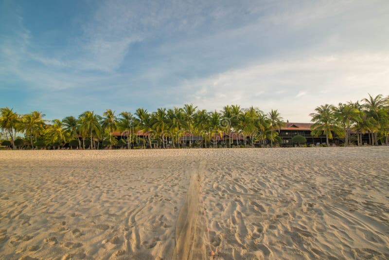 Παραλία Cenang Pantai σε Langkawi, Μαλαισία στοκ εικόνα