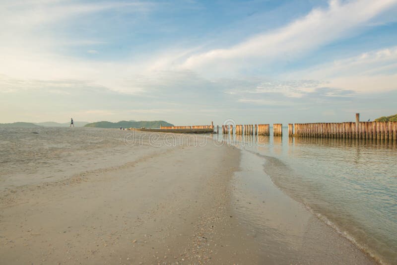 Παραλία Cenang Pantai σε Langkawi, Μαλαισία στοκ εικόνα